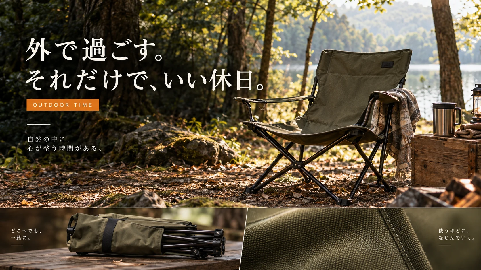 アウトドアチェアのデザイン提案例